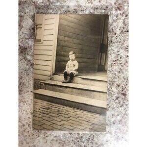 Surreal Creepy Blurred Out Eyes Unusual Weird Odd Abstract RPPC Photograph